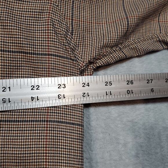 Vtg Tommy Hilfiger Shirt Mens Large Tan Plaid Golf Performace Collar Button Up - Picture 3 of 9